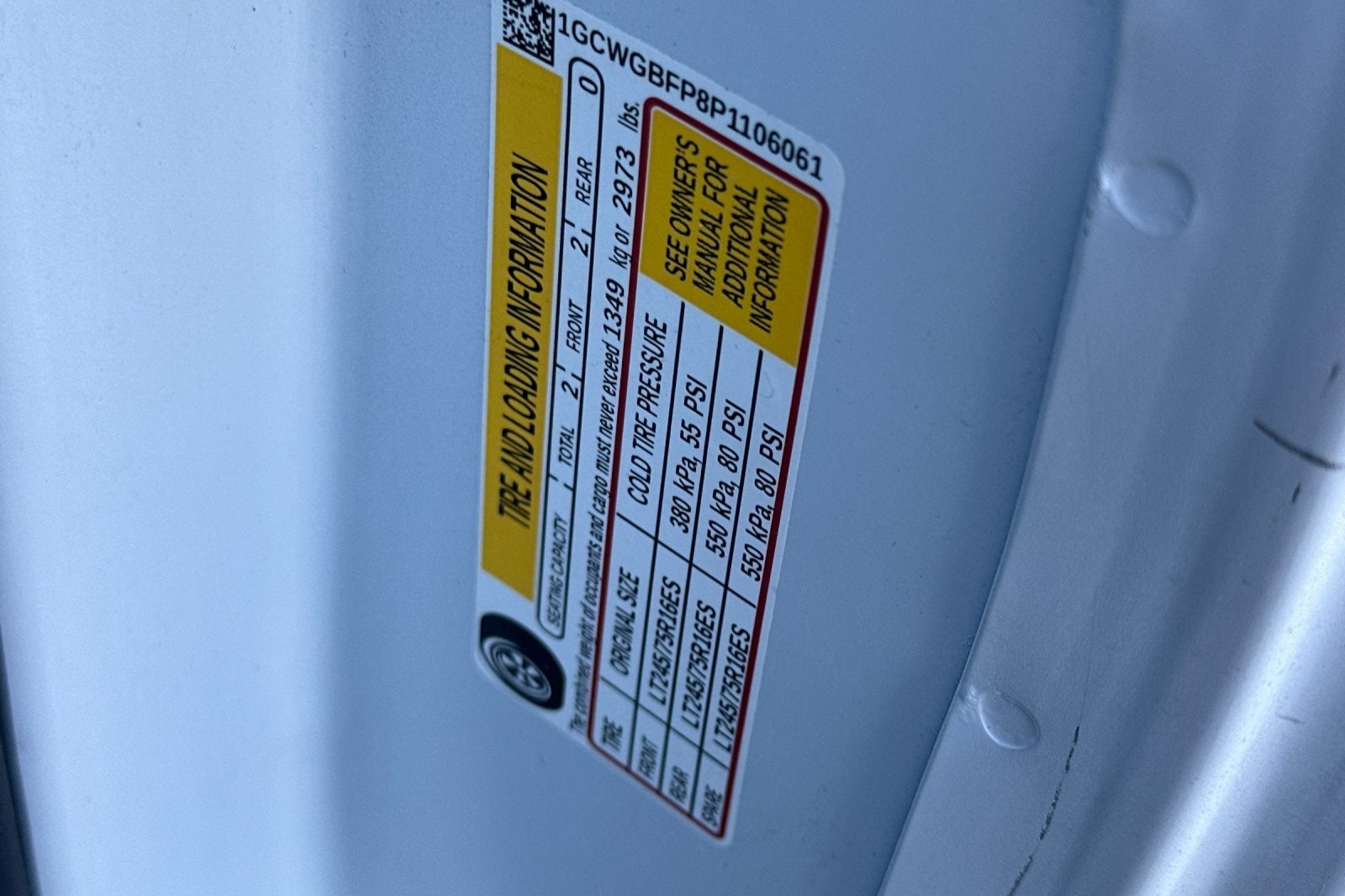 2023 Chevrolet Express 2500 Work Van Cargo