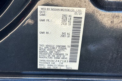 2019 Nissan Altima 2.5 SL