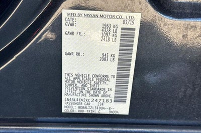 2019 Nissan Altima 2.5 SL