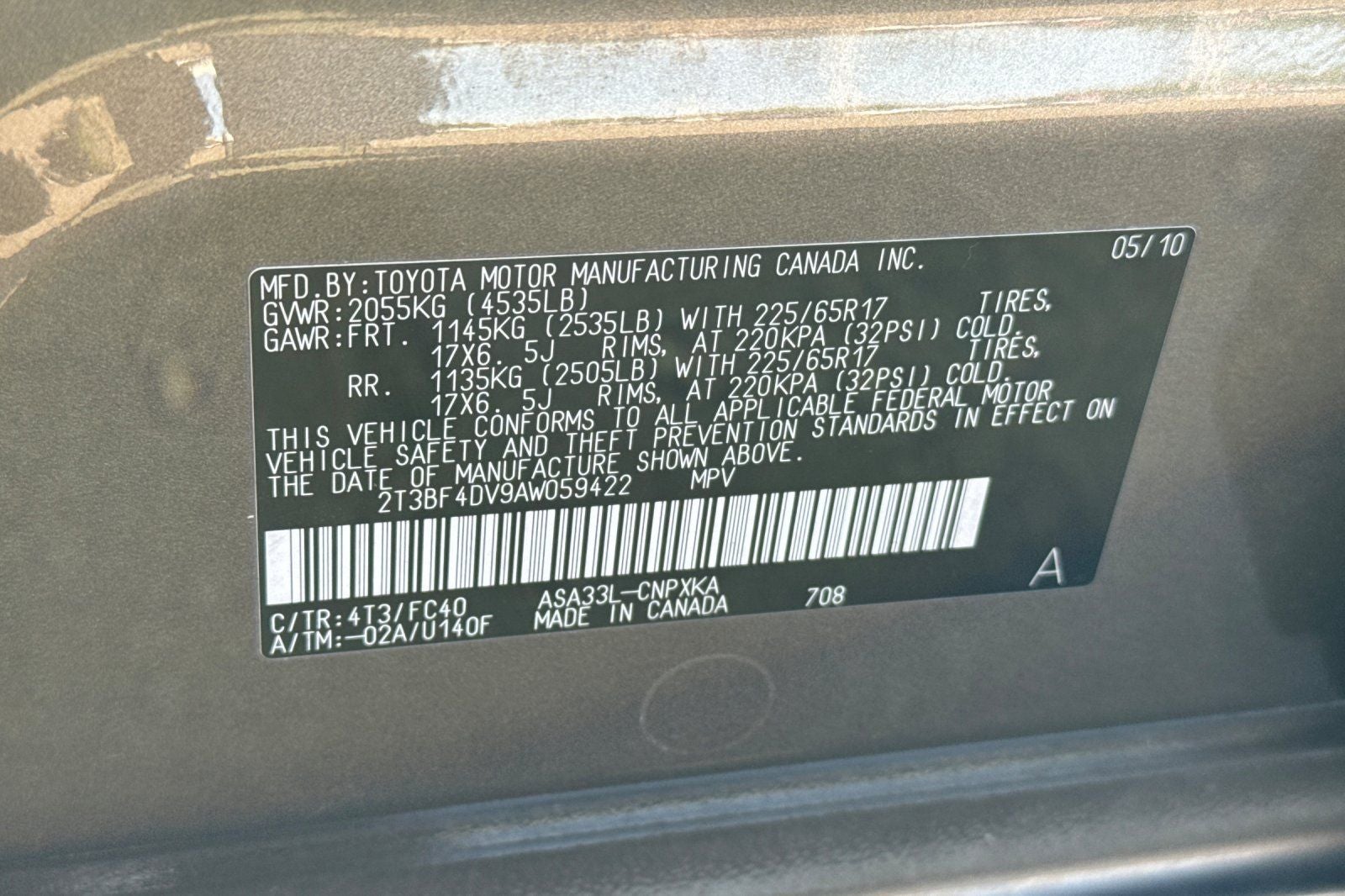 2010 Toyota RAV4 Base