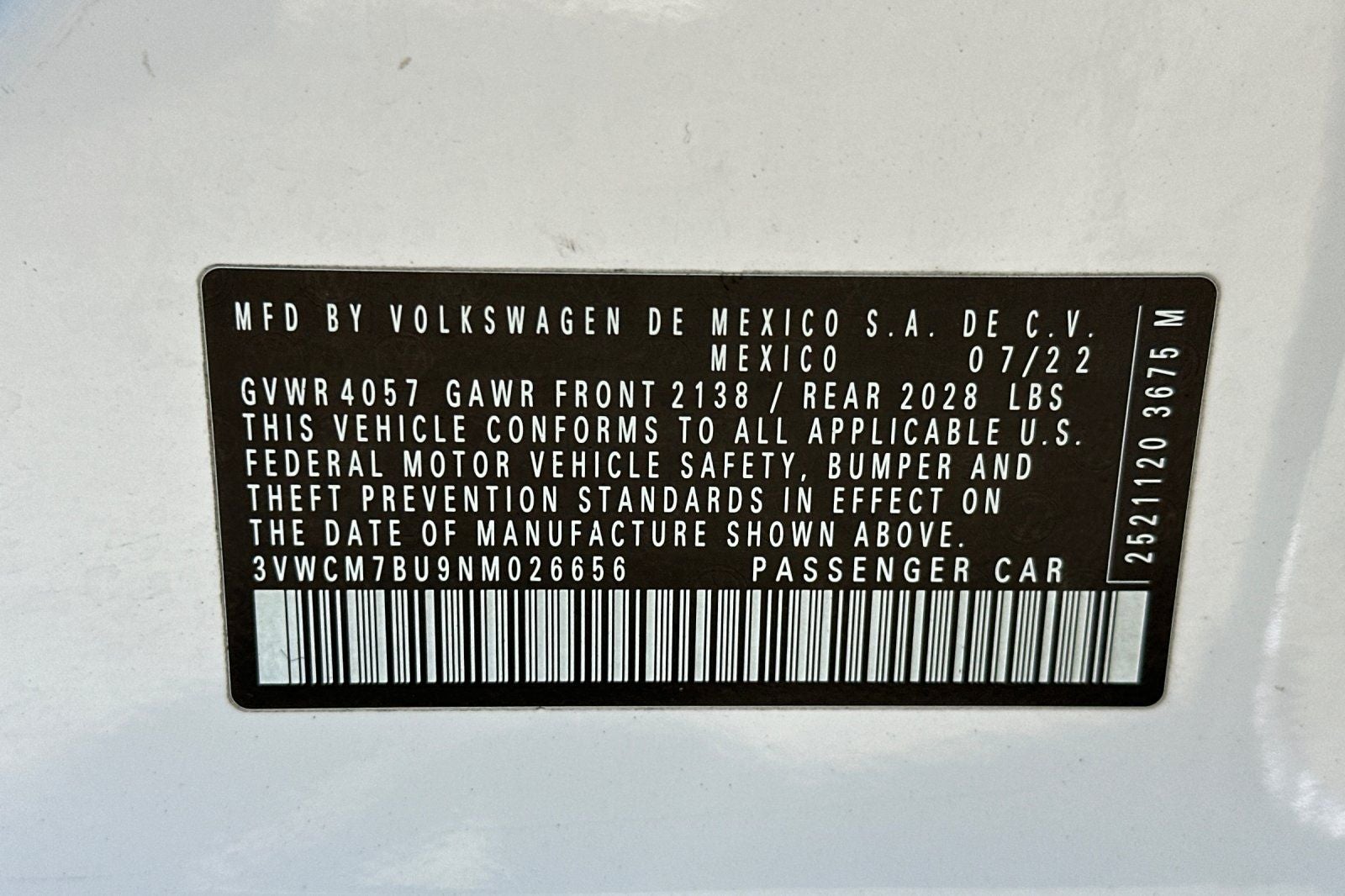 2022 Volkswagen Jetta 1.5T S