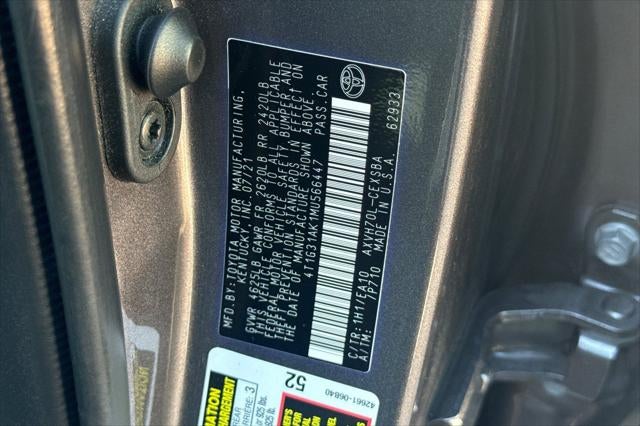 2021 Toyota Camry Hybrid SE