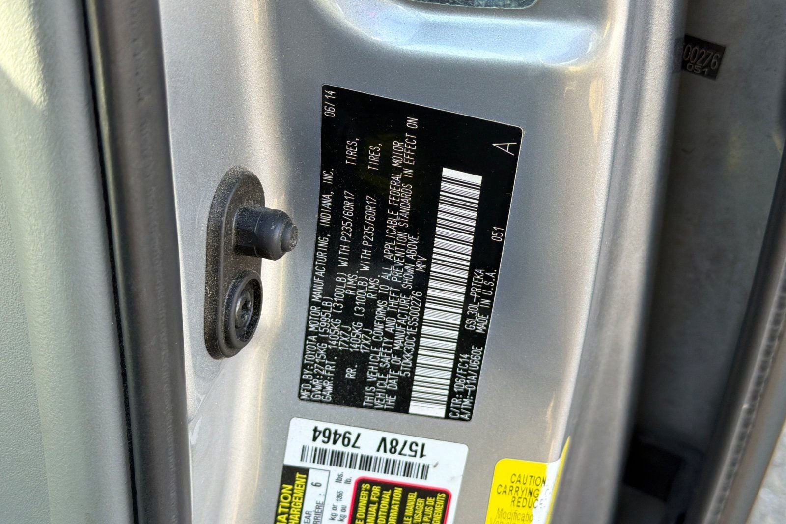 2014 Toyota Sienna LE 8 Passenger