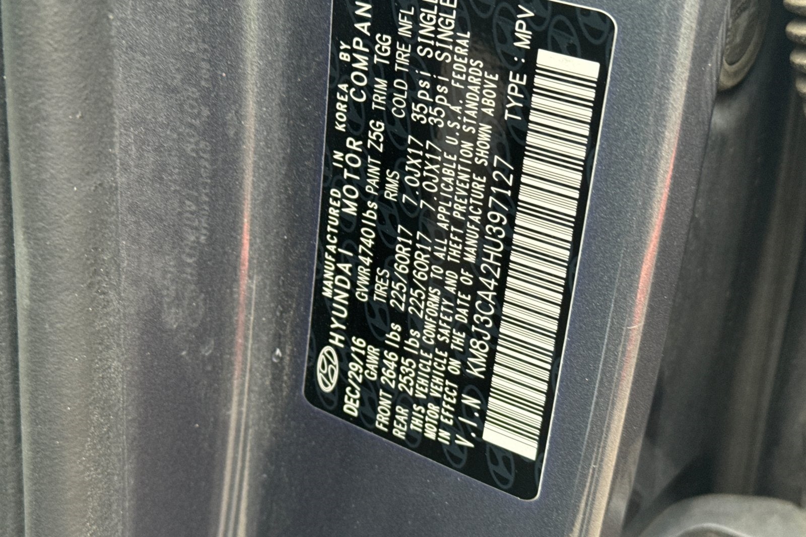 2017 Hyundai Tucson SE