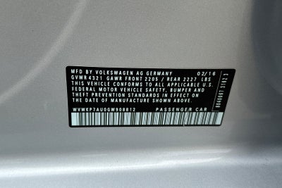 2016 Volkswagen e-Golf SE