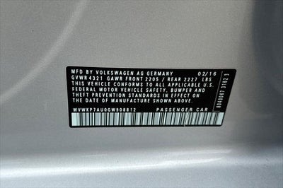 2016 Volkswagen e-Golf SE