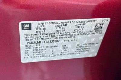 2016 GMC Terrain SLE