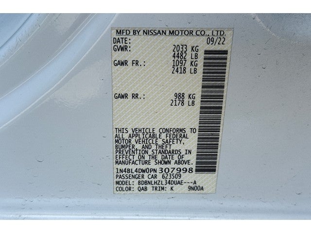 2023 Nissan Altima 2.5 SV