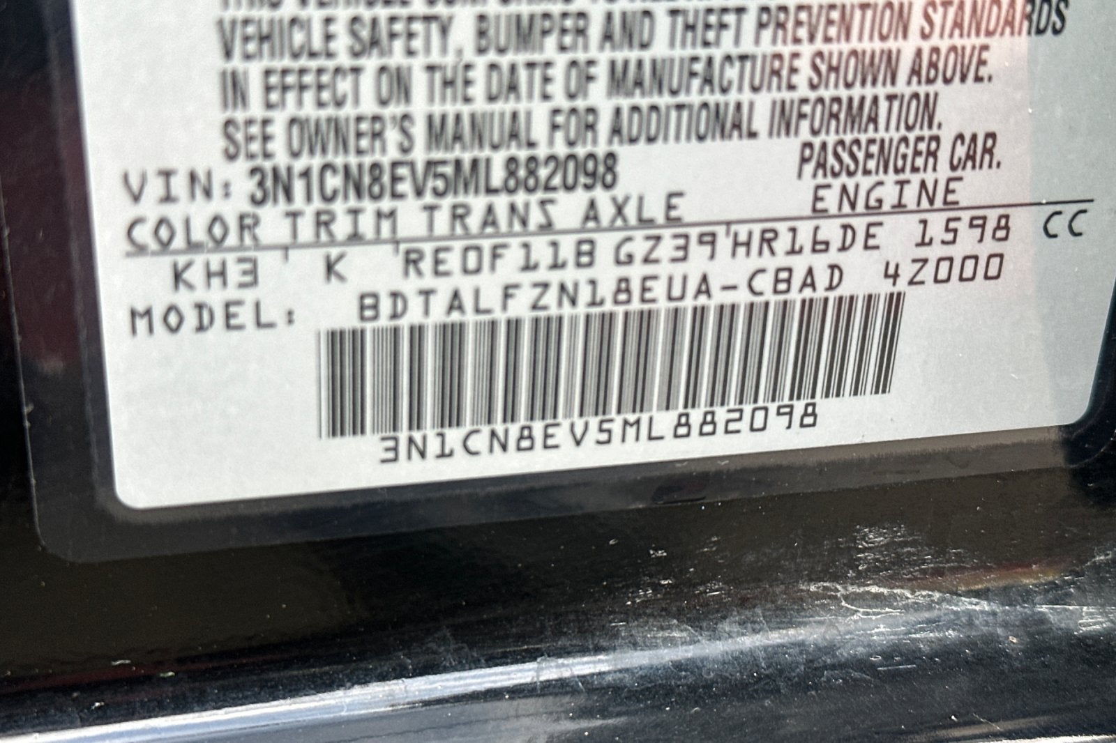 2021 Nissan Versa 1.6 SV