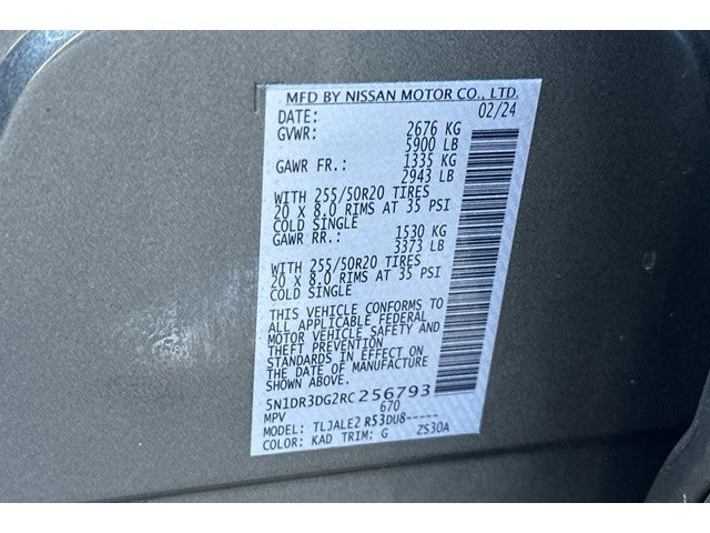 2024 Nissan Pathfinder Platinum