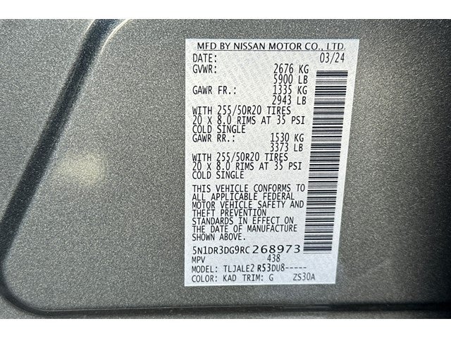 2024 Nissan Pathfinder Platinum