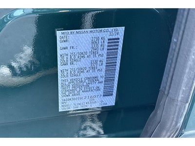 2025 Nissan Pathfinder Platinum