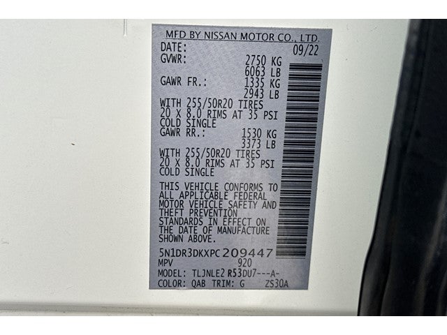 2023 Nissan Pathfinder Platinum