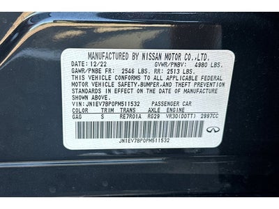 2023 INFINITI Q50 LUXE RWD