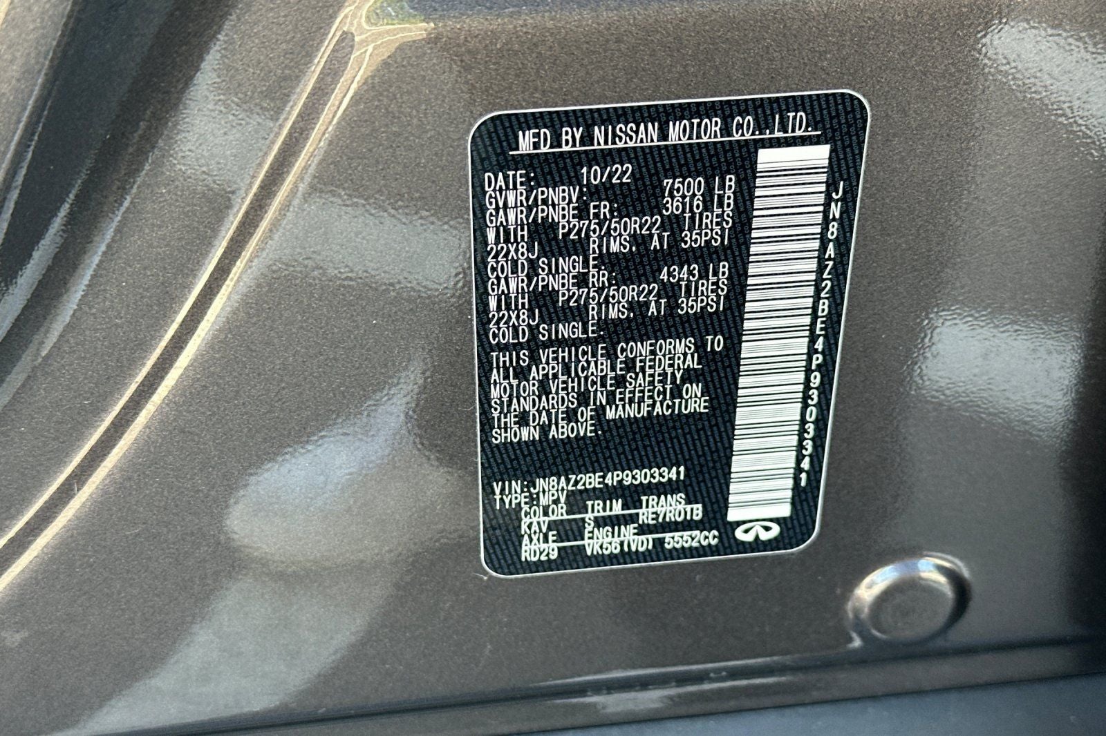 2023 INFINITI QX80 SENSORY 4WD