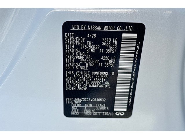 2027 INFINITI QX80 Autograph 4WD