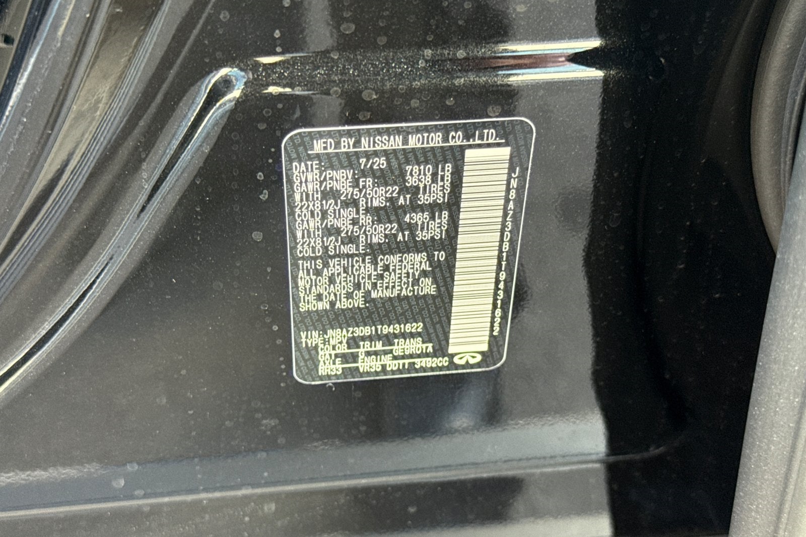 2026 INFINITI QX80 Sport 4WD