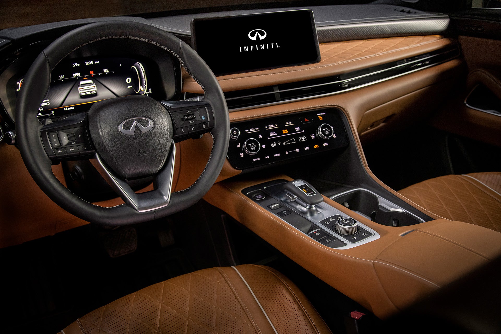 2022 Infiniti QX60 interior driver view