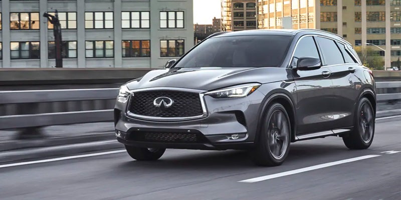 2023 Infiniti QX50 front view in road
