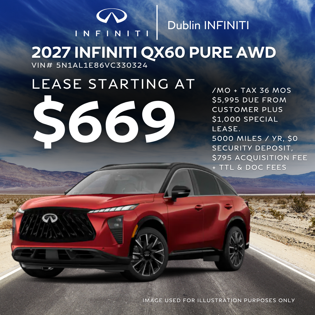 Lease $669/mo + tax for 36 mos w/ $5,995 due at signing