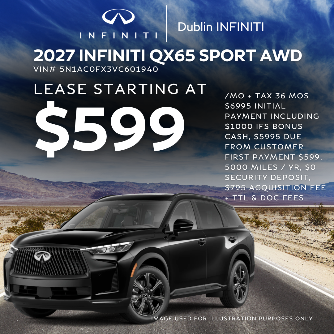 Lease For $599/mo + Tax For 36 mos With $5,999 Due At Signing